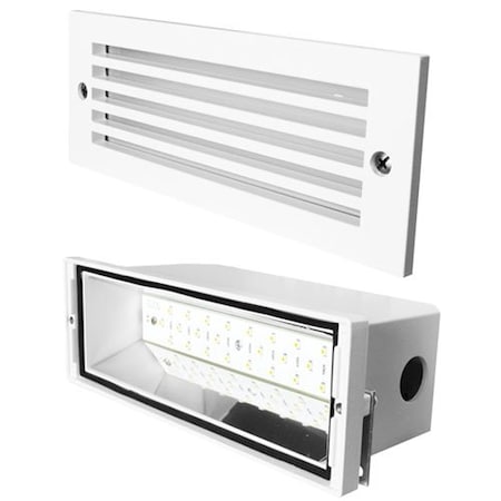 Elco Lighting LED Brick Light with Grill Faceplate ELST82B
